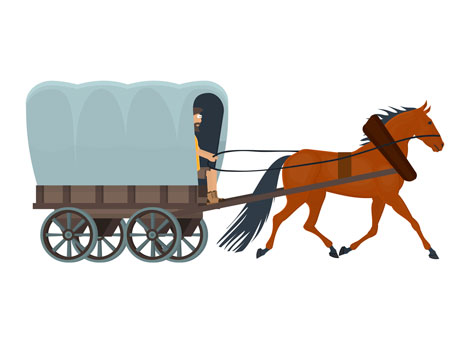 Fort Seward Wagon Train -- Jamestown